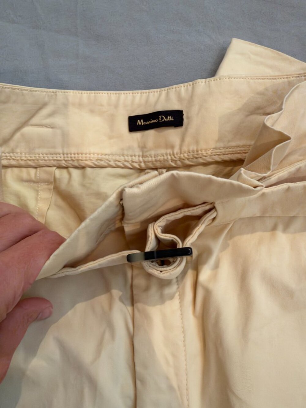 Massimo Dutti Paperbag Waist Trouser Pants - Picture 2 of 3